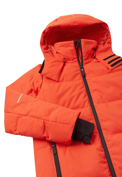 REIMA TEC warme Daunen-Skijacke/Winterjacke<br> Alkkula<br>Gr. 104, 110, 116, 122, 140, 164 <br>echte zert. Daune, waschbar<br> Schneefang & verstellbare Ärmelbündchen mit Lycraeinsätzen mit Daumenloch<br> funktionelle Details <br> WS 10'000 mm