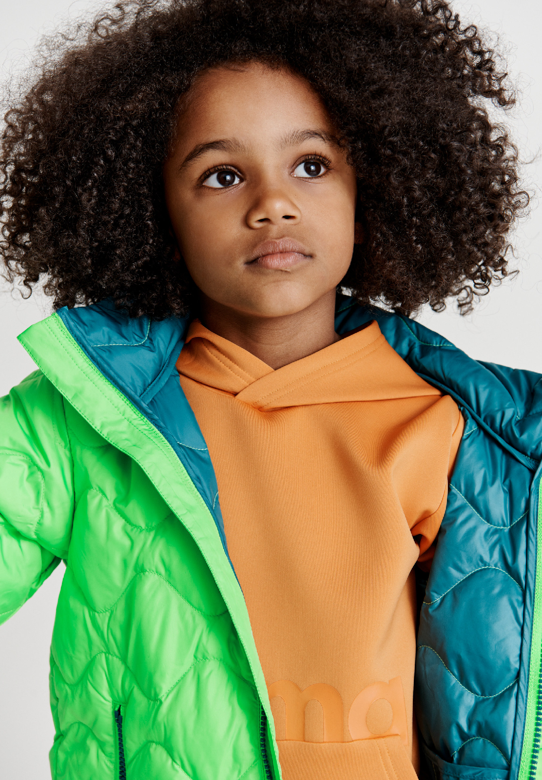 REIMA dünne Kinder Daunenjacke Fossila 5100058A-9840