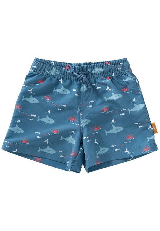 FRESK Kinder Badeshort / Badehose mit UV-Schutz 50 blau Hai