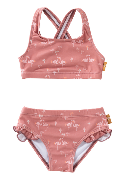 FRESK Kinder Bikini mit UV-Schutz rosa Flamingo