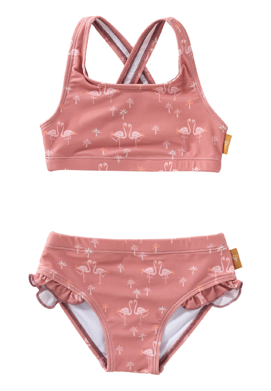 FRESK Kinder Bikini mit UV-Schutz rosa Flamingo