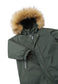 REIMA TEC Winteroverall/Skianzug<br> Gotland <br>Gr. 74 bis 98<br> Po-Bereich extra dick isoliert<br> auch ohne Kunst-Pelz tragbar<br> abnehmbare Fuss-Schlaufen<br> WS >12'000 mm