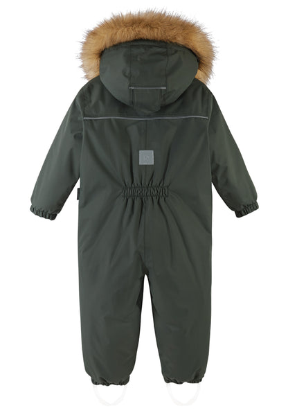 REIMA TEC Winteroverall/Skianzug<br> Gotland <br>Gr. 80 - 98<br> Po-Bereich extra dick isoliert<br> auch ohne Kunst-Pelz tragbar<br> abnehmbare Fuss-Schlaufen<br> WS >12'000 mm