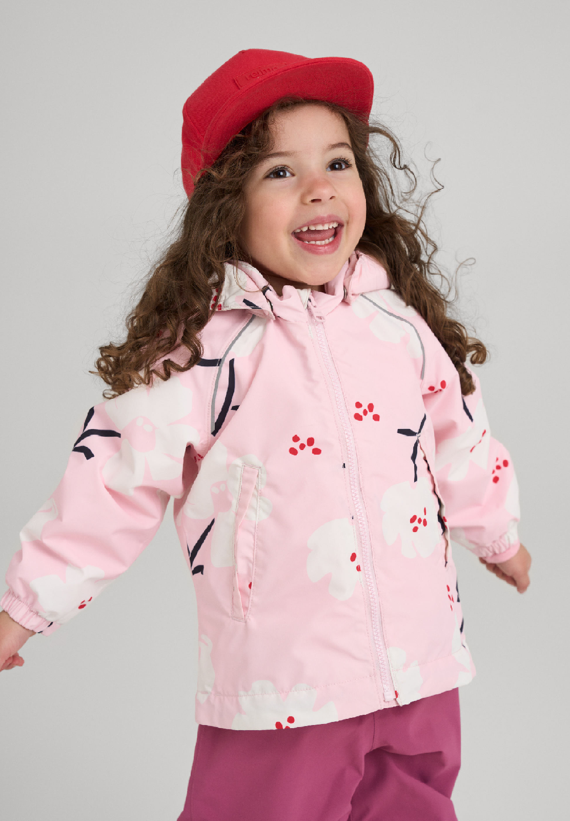 REIMA TEC Kinder Übergangsjacke / Regenjacke Hete rosa 5100168B-4012
