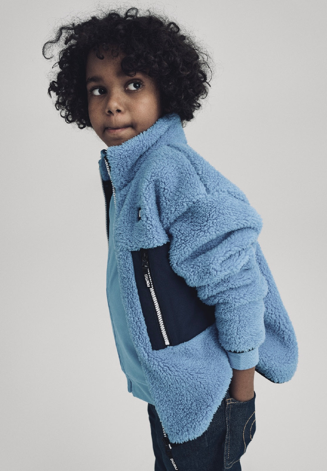 REIMA Kinder Fleecejacke / Plüschjacke Turilas blau 5200364A-67A0