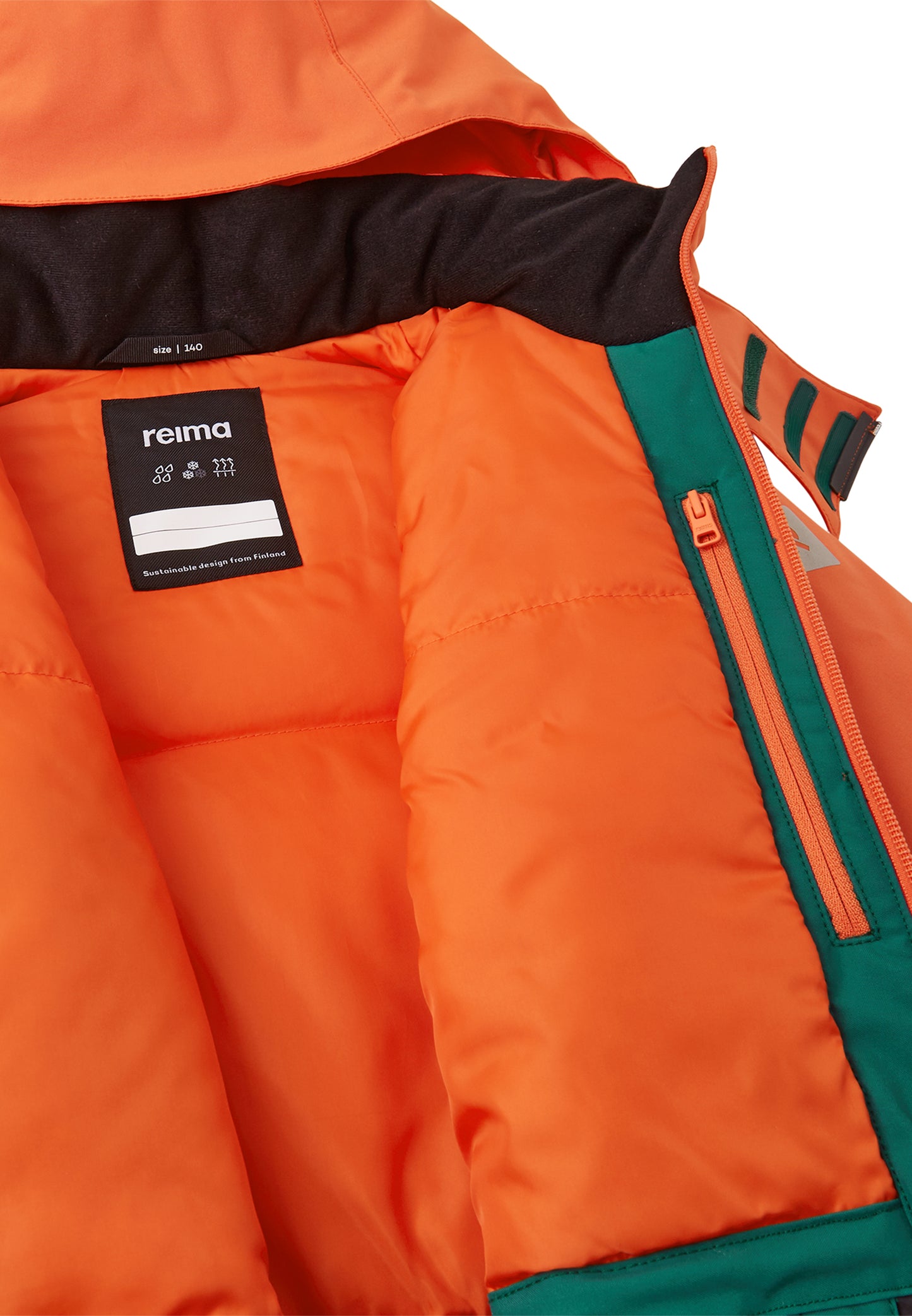 REIMA Skijacke/Winterjacke <br> Kaaranka <br>Gr. 104 bis 164 <br>Schneefang & verstellbare Ärmelbündchen<br> funktionelle Details <br> WS 10'000 mm
