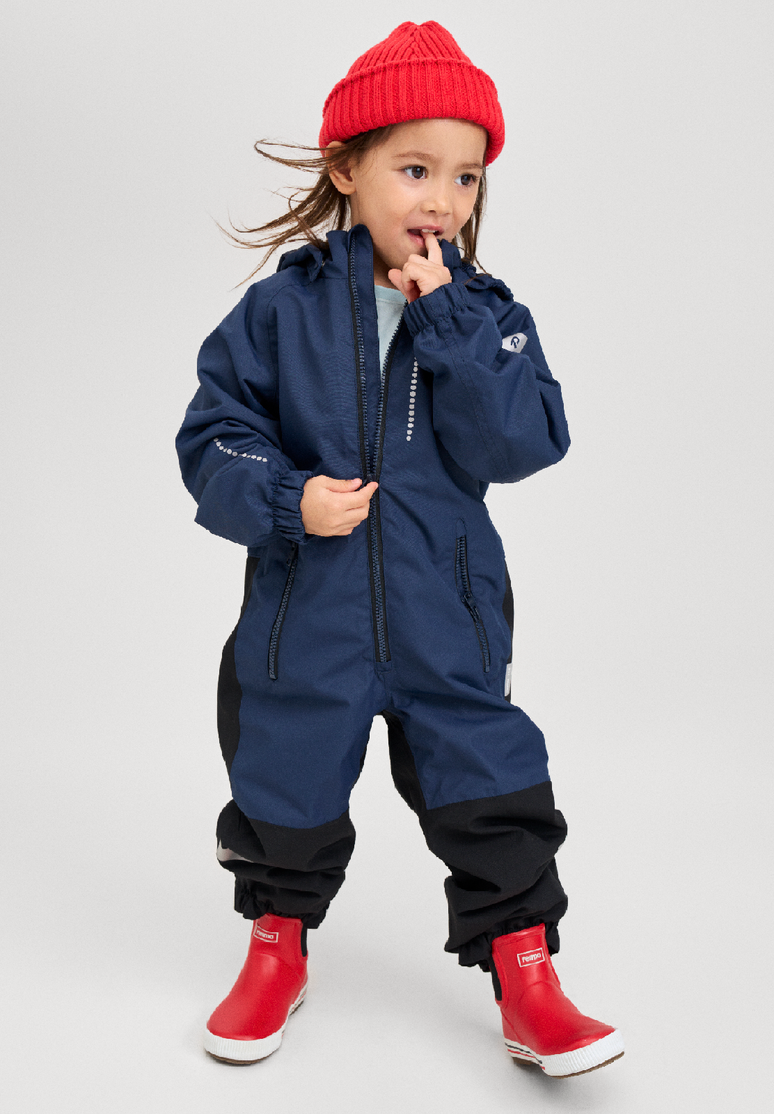 REIMA TEC Kinder Regenoverall / Übergangsoverall Kapelli blau 5100179A 6980