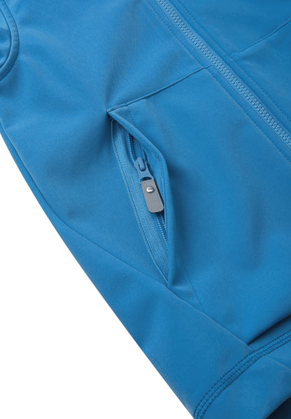 REIMA gefütterte Softshell-Jacke <br>Koivula <br>Gr. 152, 164<br> aussen Softshell <br>innen weiches Fleece <br>WS 10'000 mm