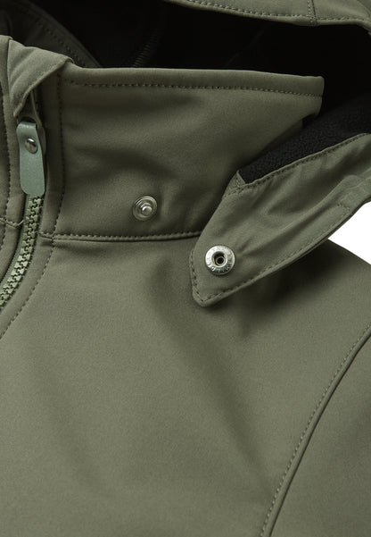REIMA gefütterte Softshell-Jacke <br>Koivula <br>Gr. 152, 164<br> aussen Softshell <br>innen weiches Fleece <br>WS 10'000 mm