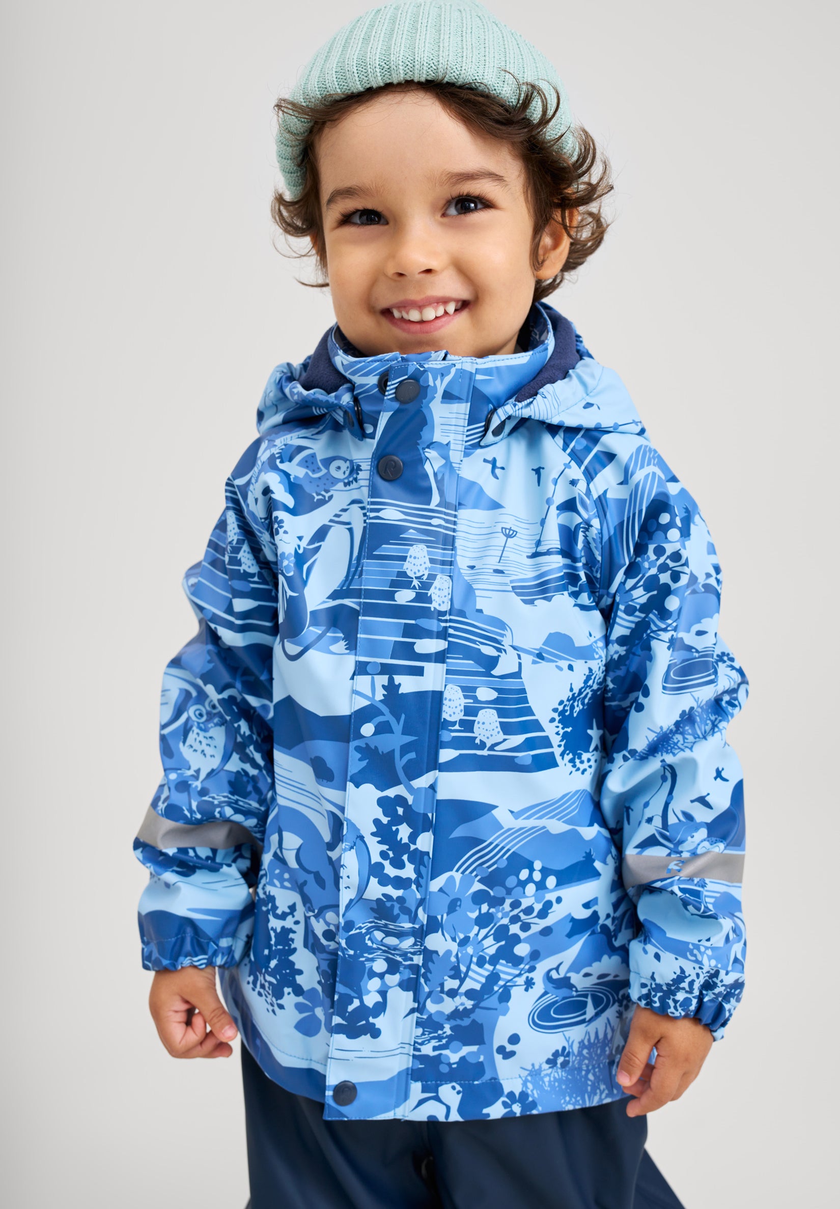 REIMA Kinder Matschjacke / Regenjacke Koski blau 5100024A-6555