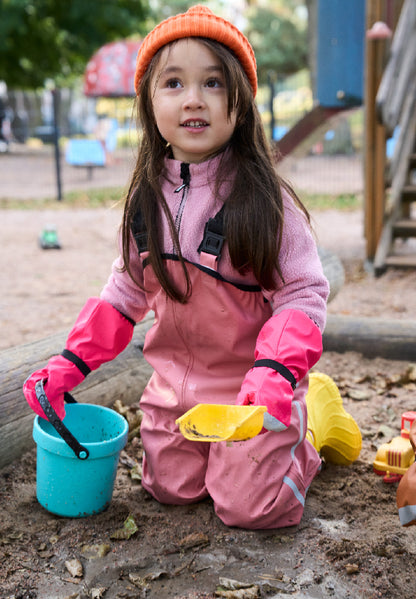 REIMA Kinder Regenhose / Matschhose mit Träger Lammikko rosa 5100026A 1120