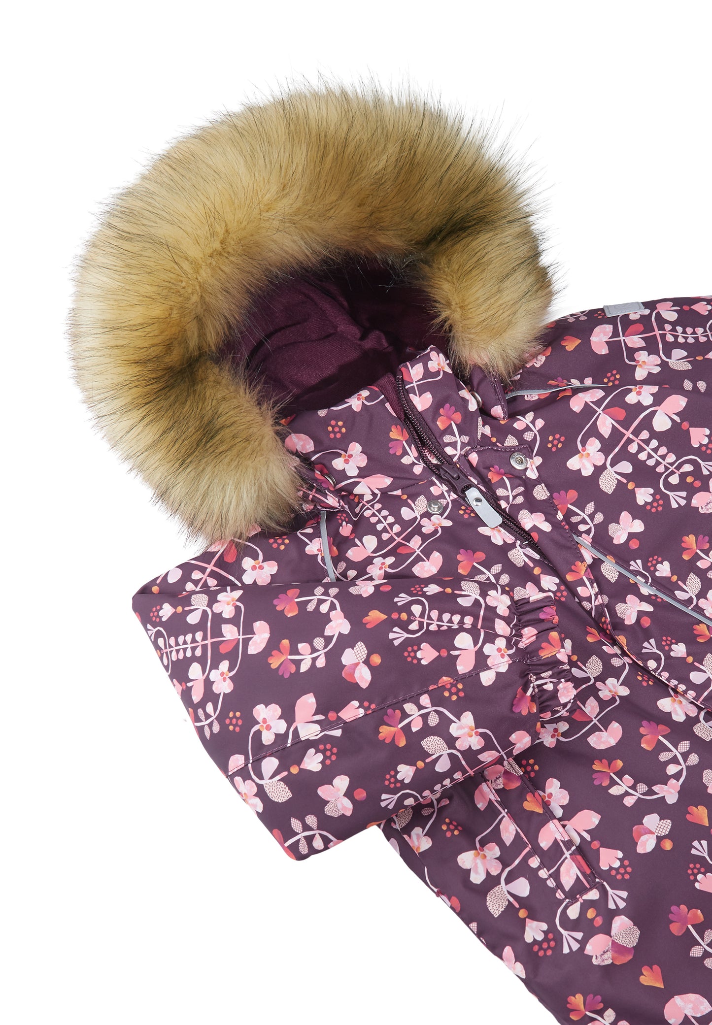 REIMA TEC Winteroverall/Skianzug <br>Lappi <br>Gr. 80<br> Po-Bereich extra dick isoliert<br> Taille regulierbar<br> Kunst-Pelz abnehmbar<br> abnehmbare Fuss-Schlaufen<br> WS 12'000 mm