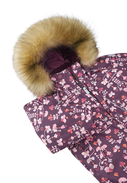 REIMA TEC Winteroverall/Skianzug <br>Lappi <br>Gr. 80<br> Po-Bereich extra dick isoliert<br> Taille regulierbar<br> Kunst-Pelz abnehmbar<br> abnehmbare Fuss-Schlaufen<br> WS 12'000 mm