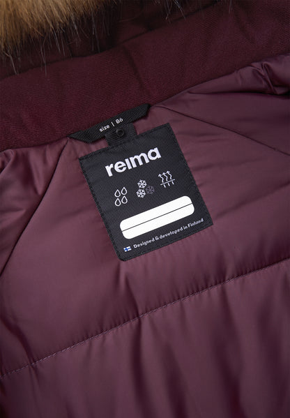 REIMA TEC Winteroverall/Skianzug <br>Lappi <br>Gr. 80<br> Po-Bereich extra dick isoliert<br> Taille regulierbar<br> Kunst-Pelz abnehmbar<br> abnehmbare Fuss-Schlaufen<br> WS 12'000 mm
