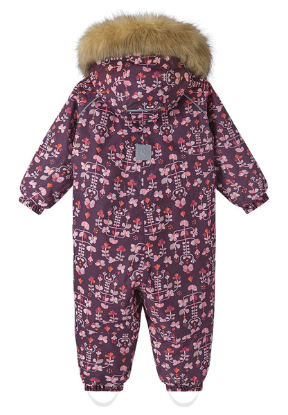 REIMA TEC Winteroverall/Skianzug <br>Lappi <br>Gr. 80<br> Po-Bereich extra dick isoliert<br> Taille regulierbar<br> Kunst-Pelz abnehmbar<br> abnehmbare Fuss-Schlaufen<br> WS 12'000 mm
