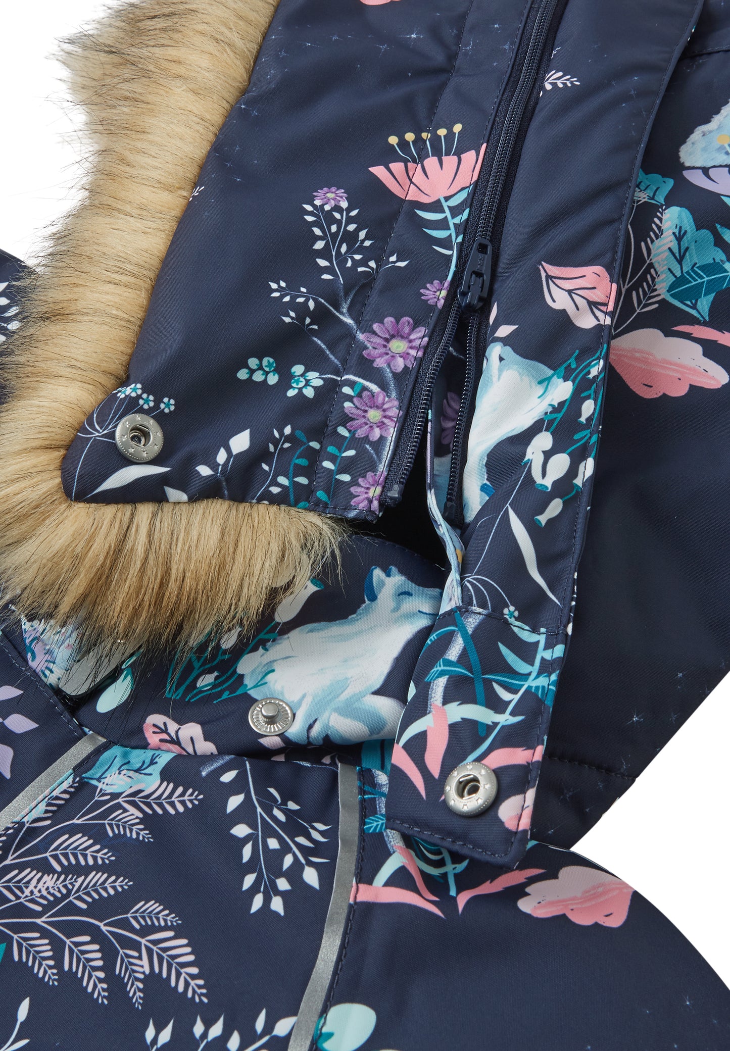 REIMA TEC Winteroverall/Skianzug <br>Lappi <br>Gr. 92<br> Po-Bereich extra dick isoliert<br> Taille regulierbar<br> Kunst-Pelz abnehmbar<br> abnehmbare Fuss-Schlaufen<br> WS 12'000 mm