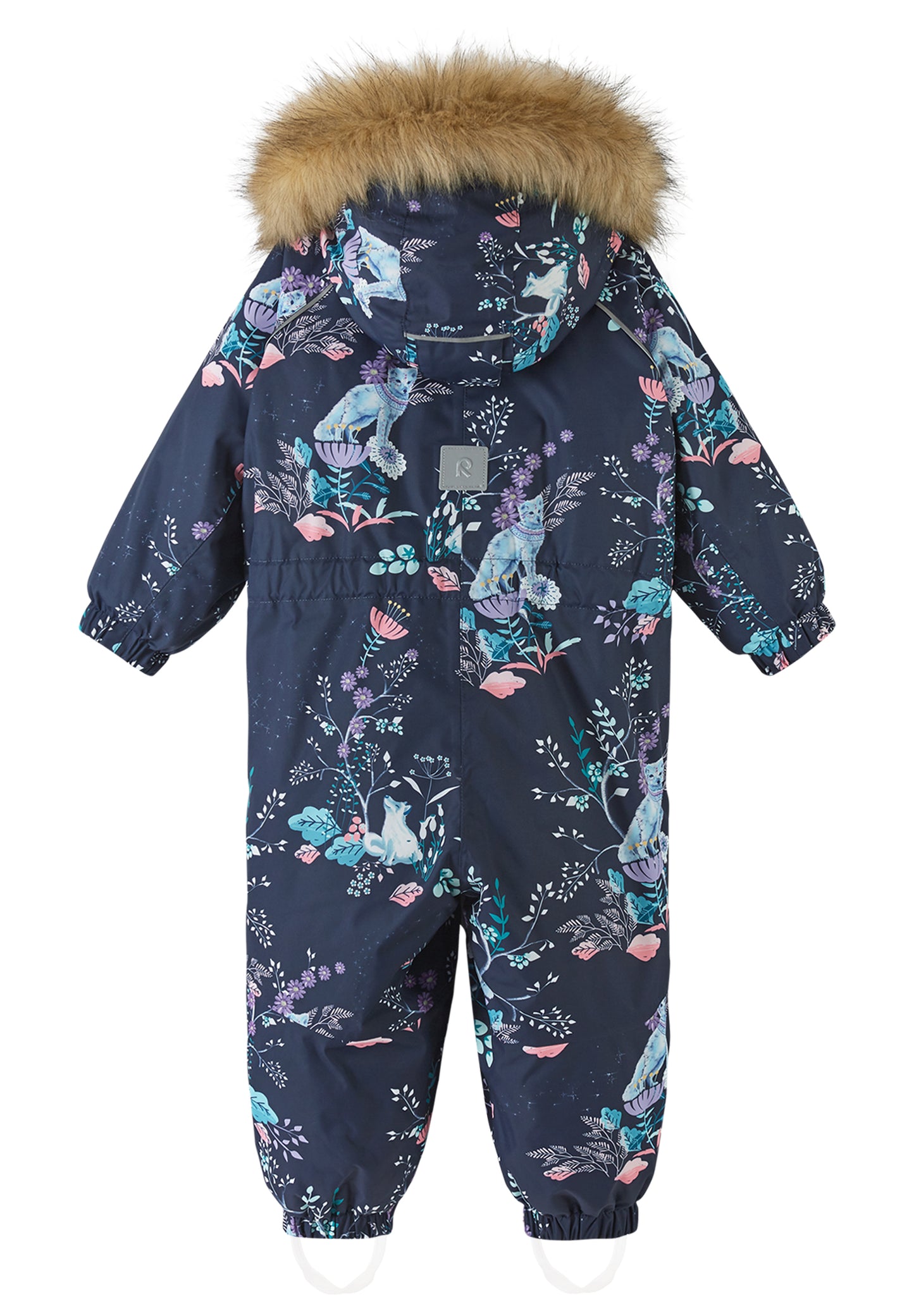 REIMA TEC Winteroverall/Skianzug <br>Lappi <br>Gr. 92<br> Po-Bereich extra dick isoliert<br> Taille regulierbar<br> Kunst-Pelz abnehmbar<br> abnehmbare Fuss-Schlaufen<br> WS 12'000 mm