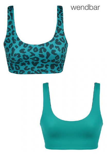 Main-Design Damen Bikini-Oberteil Hale ATHALE1048 grün / leo