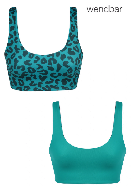 Main-Design Damen Bikini-Oberteil Hale ATHALE1048 grün / leo
