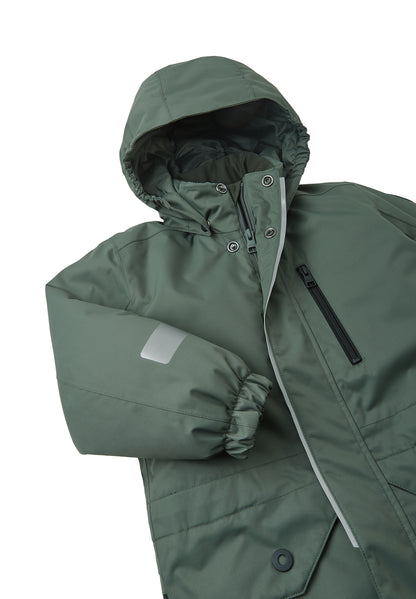 REIMA TEC+ Winteroverall/Skianzug<br>Muhos <br>Gr. 116, 128, 134, 140 <br>extra robuster Po- und Knie/Schienbeinbereich <br> Taille regulierbar<br> Schneefang am Beinende <br>funktionelle Details <br>WS 10'000 mm