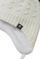 Reima Mütze mit Bändel <br>Myyry <br>Gr. 46 bis 54 <br>innen hautfreundliches Fleece<br> aussen warme, wasserabweisende Merino-Wolle<br> Windstopper-Membrane im Ohrbereich<br> zwei süsse Kunstfell-Pompoms