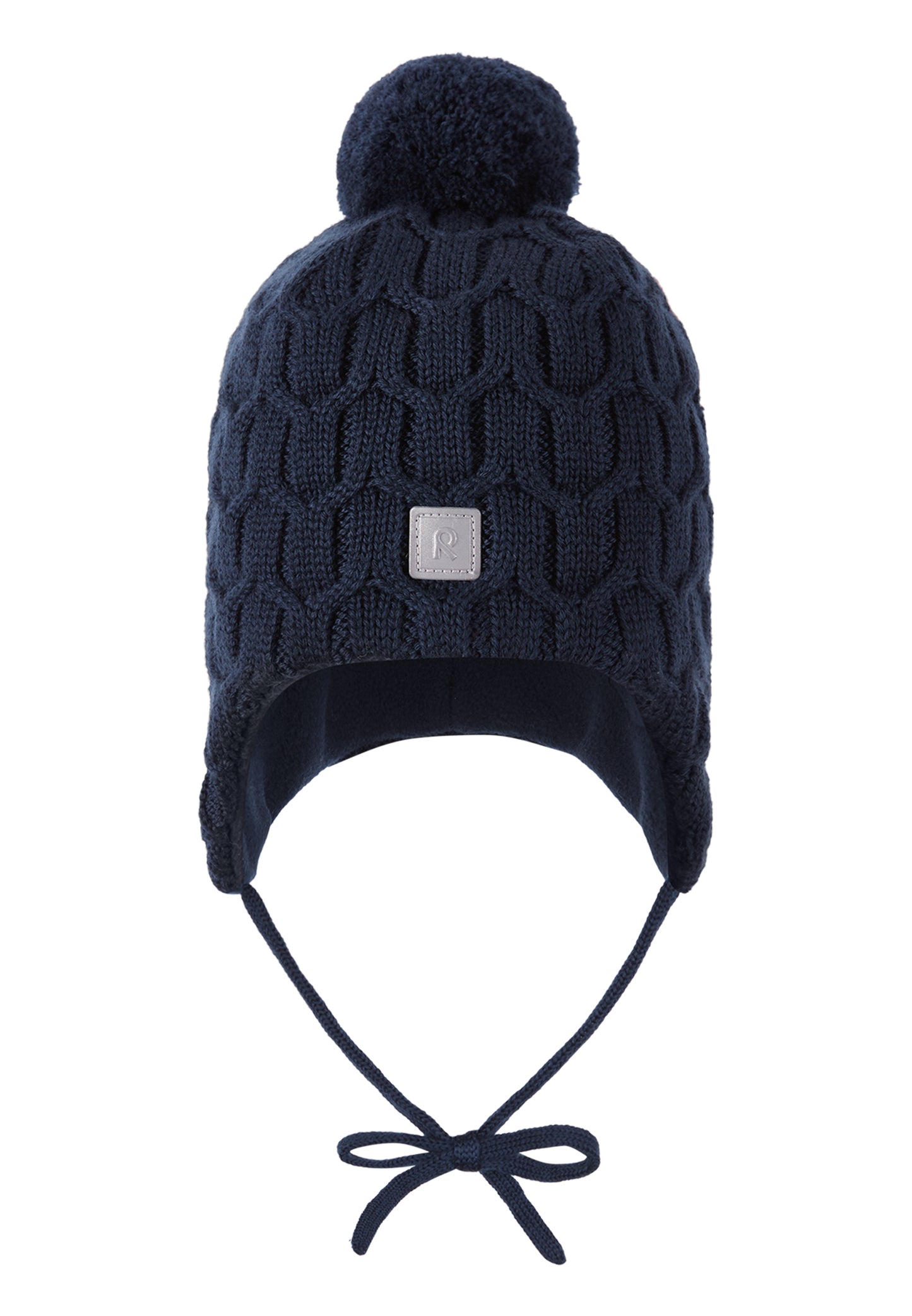 REIMA Mütze mit Bändel <br>Nunavut <br>Gr. 46 - 52 <br>innen hautfreundliches Fleece<br> aussen warme, wasserabweisende Merino-Wolle<br> Windstopper-Membrane im Ohrbereich