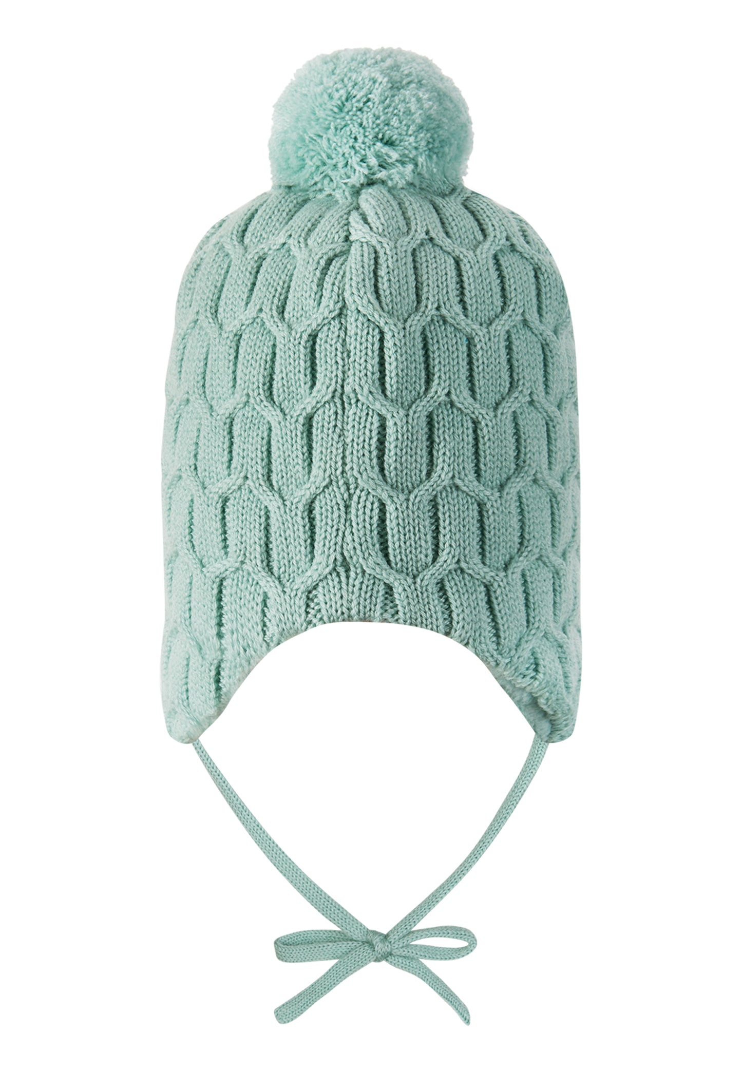 REIMA Mütze mit Bändel <br>Nunavut <br>Gr. 48 - 52 <br>innen hautfreundliches Fleece<br> aussen warme, wasserabweisende Merino-Wolle<br> Windstopper-Membrane im Ohrbereich