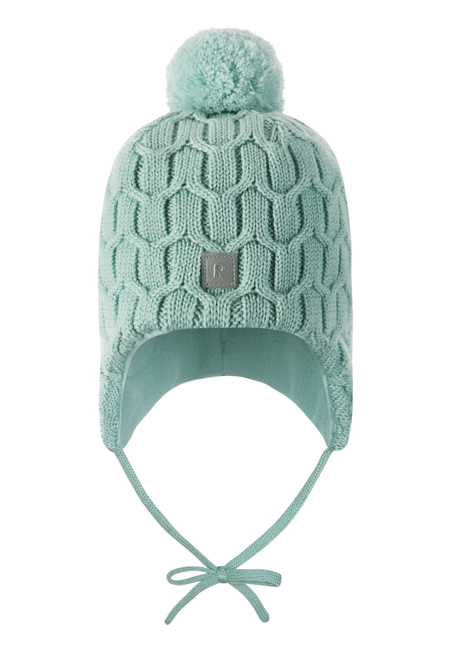 REIMA Mütze mit Bändel <br>Nunavut <br>Gr. 48 - 52 <br>innen hautfreundliches Fleece<br> aussen warme, wasserabweisende Merino-Wolle<br> Windstopper-Membrane im Ohrbereich