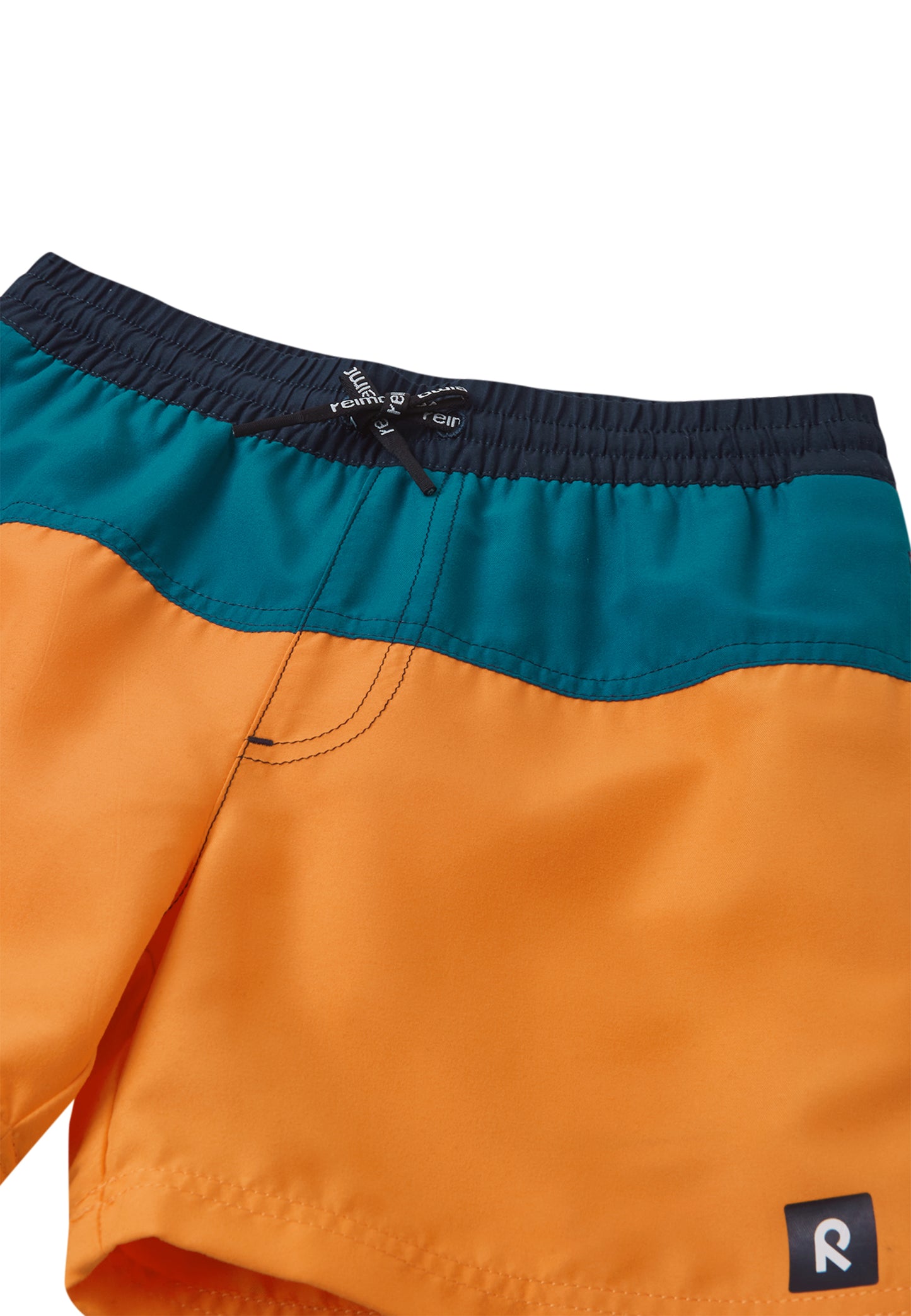 REIMA Badehose <br> Palmu <br>Gr. 110 - 152<br> UV-Schutzfaktor 50+<br> schnelltrocknend<br> Netzhose innen <br>Bund regulierbar<br> Länge Mitte Oberschenkel