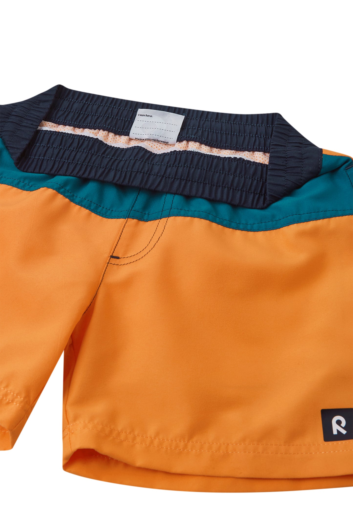REIMA Badehose <br> Palmu <br>Gr. 110 - 152<br> UV-Schutzfaktor 50+<br> schnelltrocknend<br> Netzhose innen <br>Bund regulierbar<br> Länge Mitte Oberschenkel