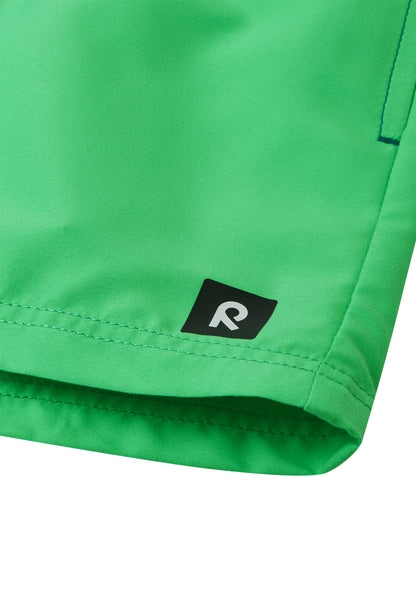 REIMA Badehose <br> Palmu <br>Gr. 110, 116, 122, 128, 134, 146, 152<br> UV-Schutzfaktor 50+<br> schnelltrocknend<br> Netzhose innen <br>Bund regulierbar<br> Länge Mitte Oberschenkel
