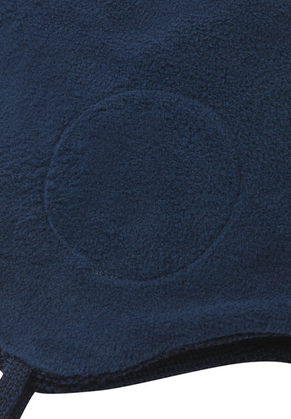 REIMA Mütze mit Bändel <br>Piponen <br>Gr. 46 - 54 <br>innen hautfreundliches Fleece<br> aussen warme, wasserabweisende Merino-Wolle<br>Windstopper-Membrane im Ohrbereich