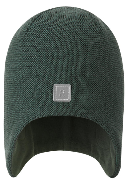 REIMA Mütze<br> Pipopaa<br>Gr. 50 <br>innen hautfreundliches Fleece<br> aussen warme, wasserabweisende Merino-Wolle<br>Windstopper-Membrane im Ohrbereich<br> länger geschnitten im Ohrbereich ohne Bändel