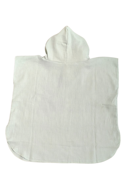 Bade-Poncho aus Bio-Musselinstoff