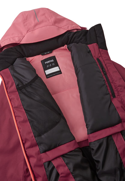 REIMA TEC Skijacke/Winterjacke Posio <br>Gr. 140 bis 164<br> Schneefang & verstellbare Ärmelbündchen mit Lycraeinsätzen<br> Lüftungs-Reissverschlüsse & wasserabweisende Taschen- und Front-Reissverschlüsse <br>funktionelle Details<br> WS 12'000 mm