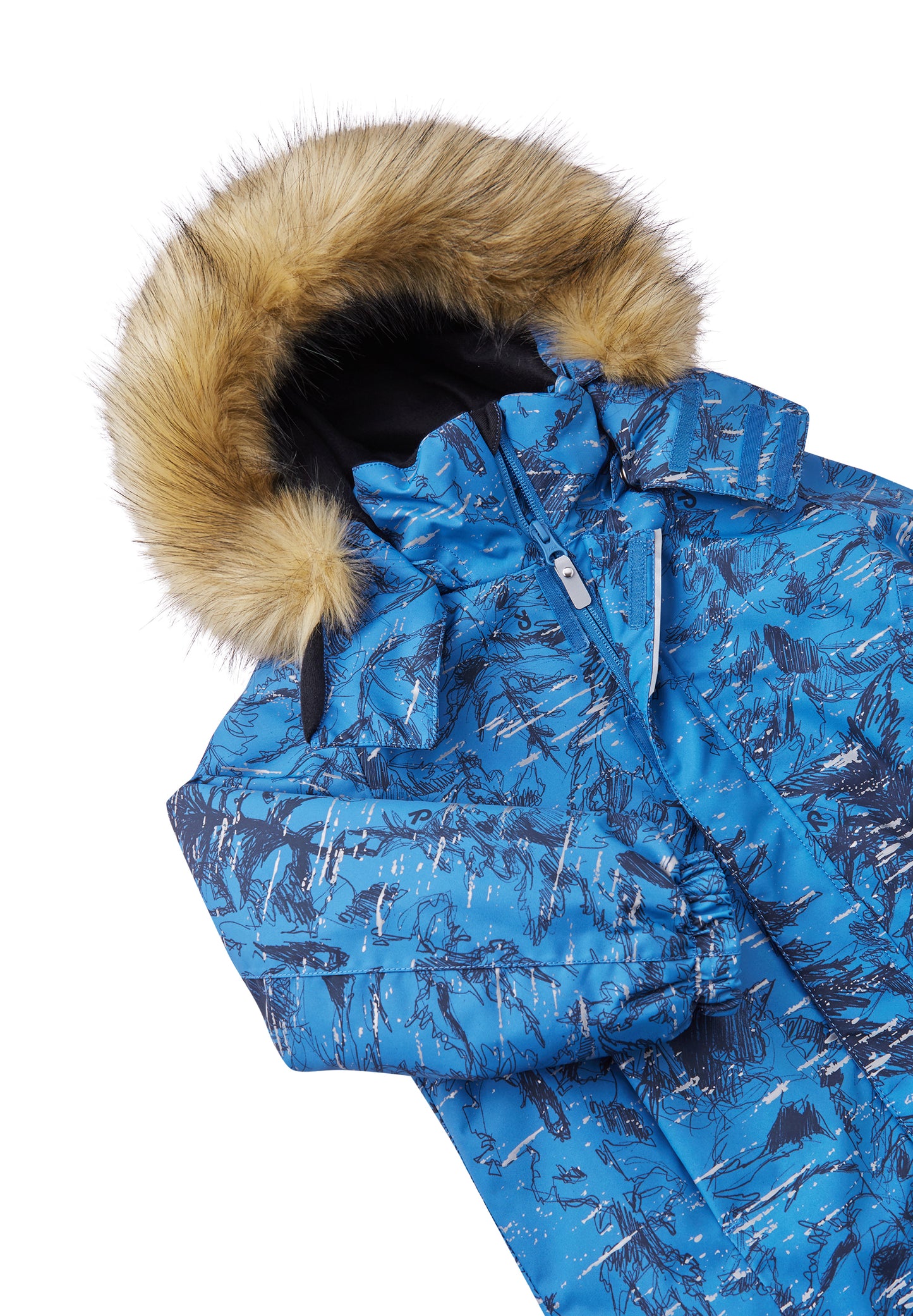 REIMA TEC Winterjacke Sprig<br>Gr. 104, 110, 116<br> komplette Jacke reflektiert stark im Dunkeln <br>Kunstpelz abnehmbar<br> WS 15'000 mm