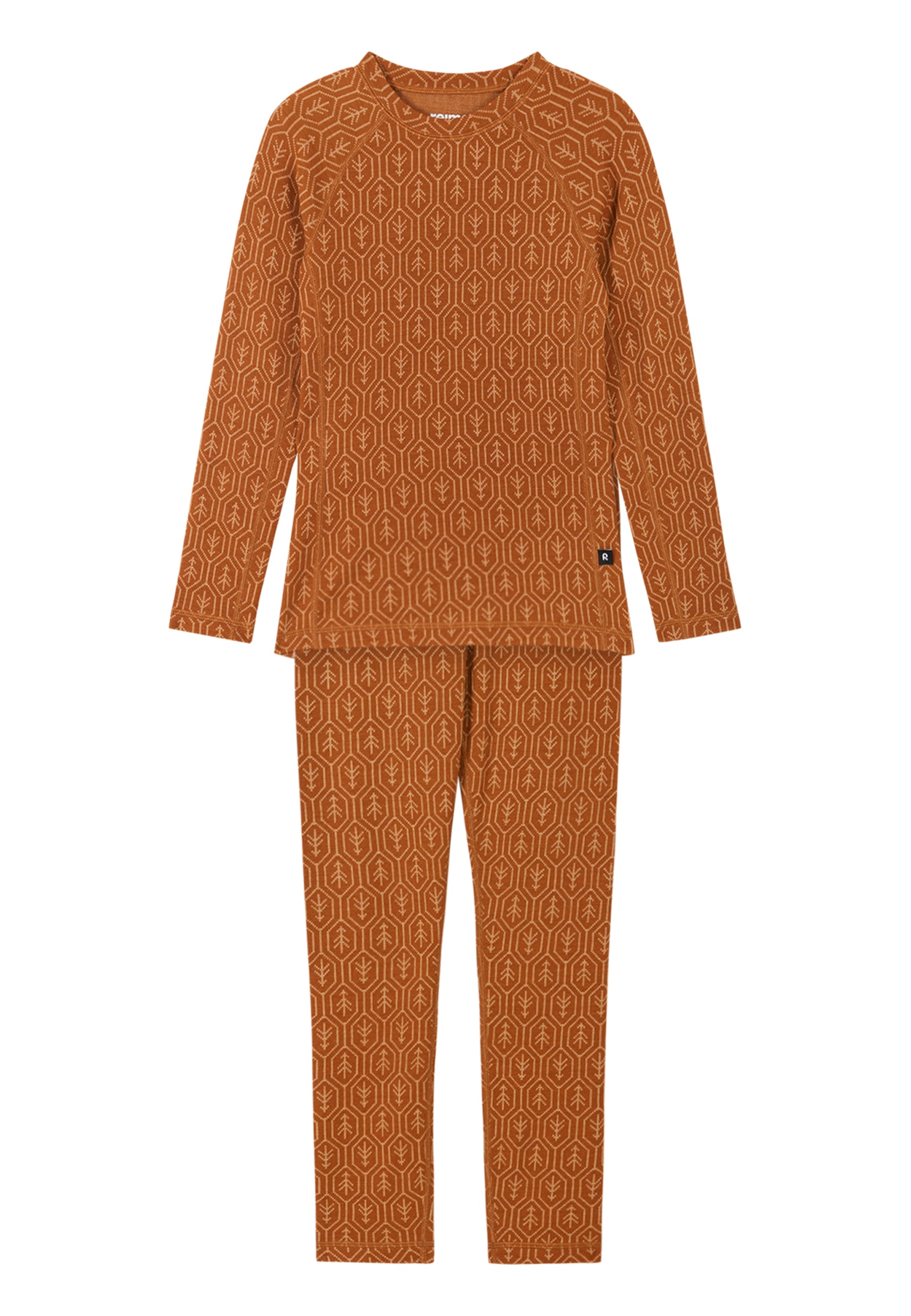 REIMA Kinder Thermowäsche Merinowolle Taival braun 5200032A 1491