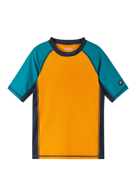 REIMA Kinder UV-Shirt / Badeshirt Uiva orange/blau 5200149F 27A0