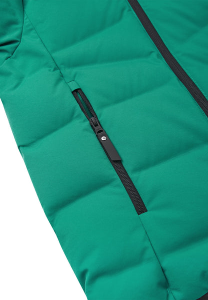 REIMA TEC warme Daunen-Skijacke/Winterjacke AKTIONSFARBE<br>Vaattunki <br>Gr. 104<br>zertifizierte Daune, waschbar<br> Schneefang & verstellbare Ärmelbündchen mit Lycraeinsätzen mit Daumenloch<br>funktionelle Details <br>WS 10'000 mm