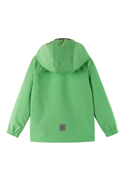 REIMA gefütterte Softshell-Jacke <br>Vantti <br>Gr. 122, 128<br> aussen Softshell<br> innen weiches Fleece <br>WS 10'000 mm