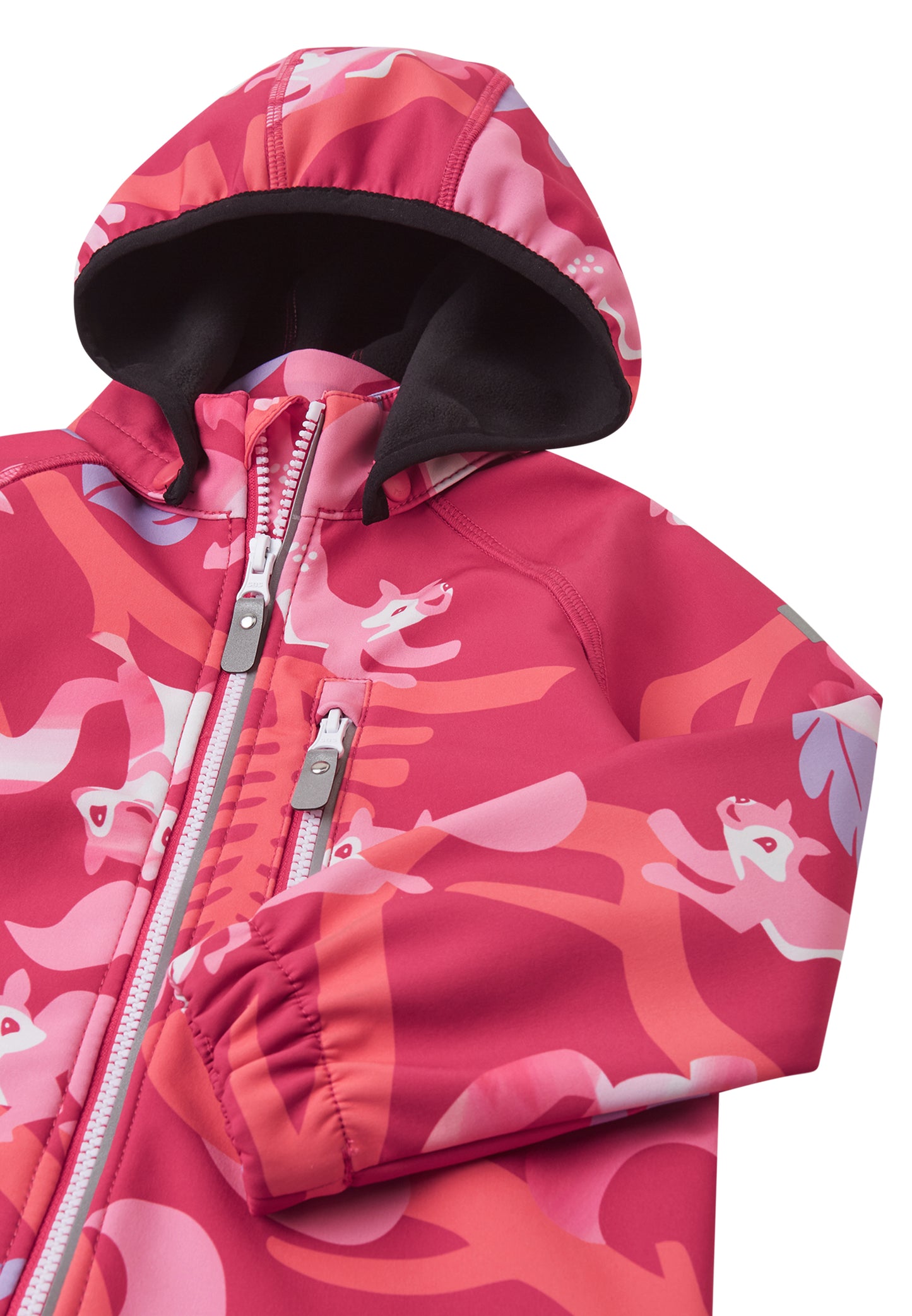 REIMA gefütterte Softshell-Jacke <br>Vantti <br>Gr. 86, 104, 122<br> aussen Softshell<br> innen weiches Fleece <br>WS 10'000 mm