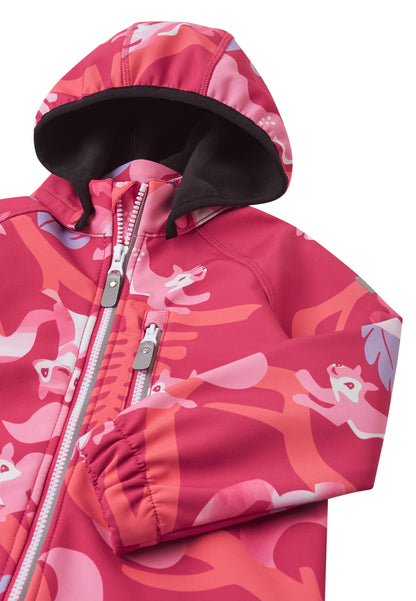REIMA gefütterte Softshell-Jacke <br>Vantti <br>Gr. 86, 104, 122<br> aussen Softshell<br> innen weiches Fleece <br>WS 10'000 mm