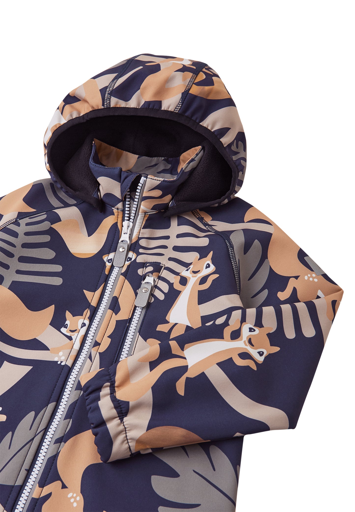 REIMA gefütterte Softshell-Jacke <br>Vantti <br>Gr. 128<br> aussen Softshell<br> innen weiches Fleece <br>WS 10'000 mm