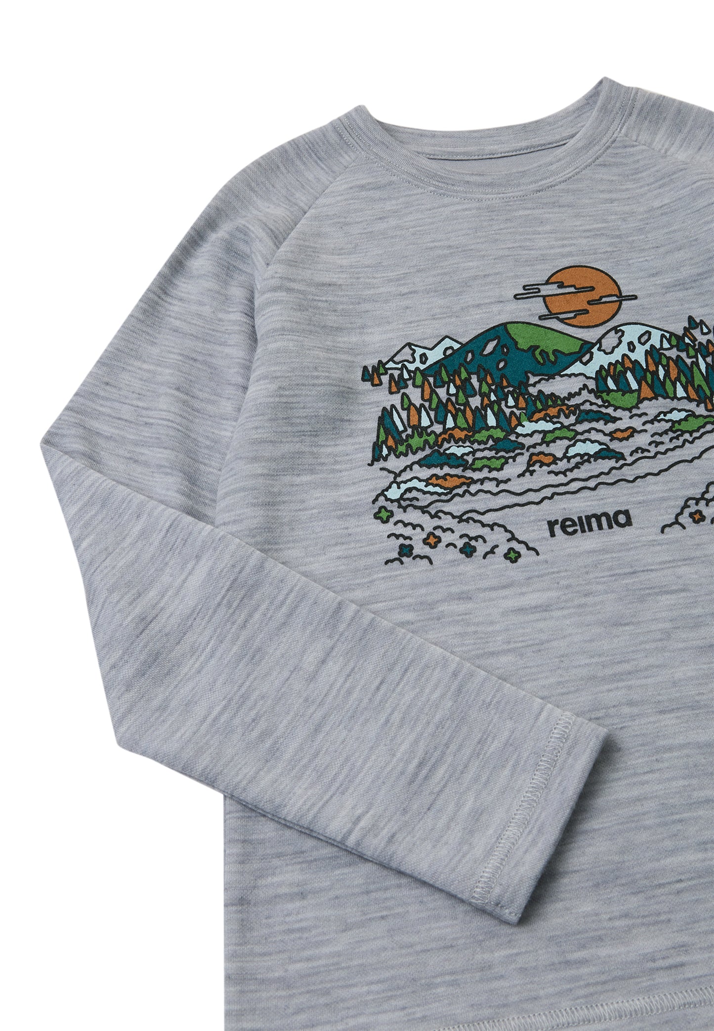 REIMA Langarmshirt aus Merinowolle <br>Viisas<br> Gr. 128, 134, 146, 152, 164 <br>natürlich&temperaturausgleichend<br> zum separat oder darunter tragen <br>warm