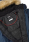 REIMA TEC warme Winterjacke/Parka Naapuri <br> Gr. 128 bis 164<br> auch ohne Kunst-Pelz tragbar<br> 100% wasserdicht<br> warm wattiert mit Fellex (hochwertige künstliche Daune) <br> WS 12'000 mm