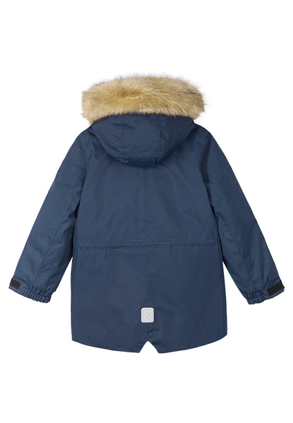REIMA TEC warme Winterjacke/Parka Naapuri <br> Gr. 116, 122, 128, 134, 140, 152, 158, 164<br> auch ohne Kunst-Pelz tragbar<br> 100% wasserdicht<br> warm wattiert mit Fellex (hochwertige künstliche Daune) <br> WS 12'000 mm
