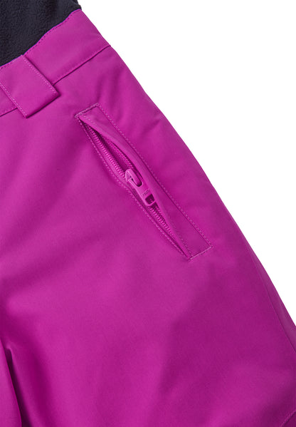 REIMA TECplus ski pants Oryon 522255 522271 <br>with warming fleece stretch top <br>Size 104, 110, 116, 122, 128 <br>Snow skirt at the leg end<br> 100% waterproof, breathable, windproof