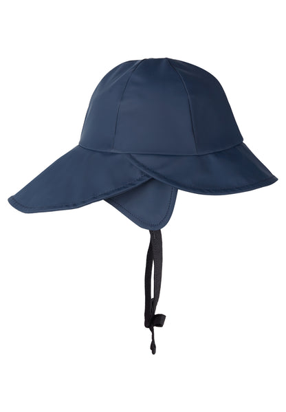 REIMA Regenhut/Südwester<br> Rainy<br> Gr. 48 - 56<br> angenehmes leichtes Material, leicht stretch<br> Fleece-Futter im Nacken/Ohr-Bereich<br> WS 10'000 mm