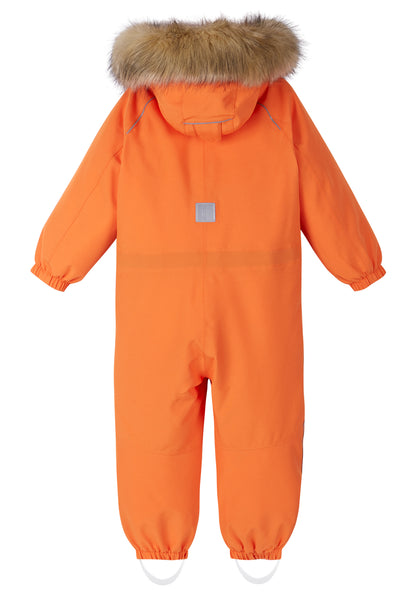 REIMA TEC+ Winteroverall/Skianzug <br>Trondheim <br>Gr. 110, 140 <br>extra robuster Po- und Knie/Schienbeinbereich <br>Taille regulierbar <br>auch ohne Kunstpelz tragbar <br>abnehmbare Fuss-Schlaufen<br> WS 10'000 mm