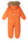 REIMA TEC+ Winteroverall/Skianzug <br>Trondheim <br>Gr. 104 bis 140 <br>extra robuster Po- und Knie/Schienbeinbereich <br> Taille regulierbar <br> Druckknopf am Beinende<br>auch ohne Kunstpelz tragbar <br>abnehmbare Fuss-Schlaufen<br> WS 10'000 mm
